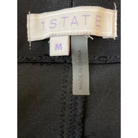 1. State Womens Black Leggings Size M Cotton/Polyester Blend - Picture 4 of 5